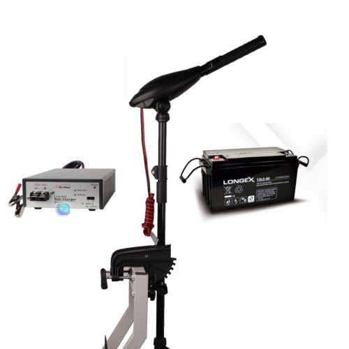 Haswing Aussenborder 55lbs + AGM Batterie 92Ah + Ladegerät